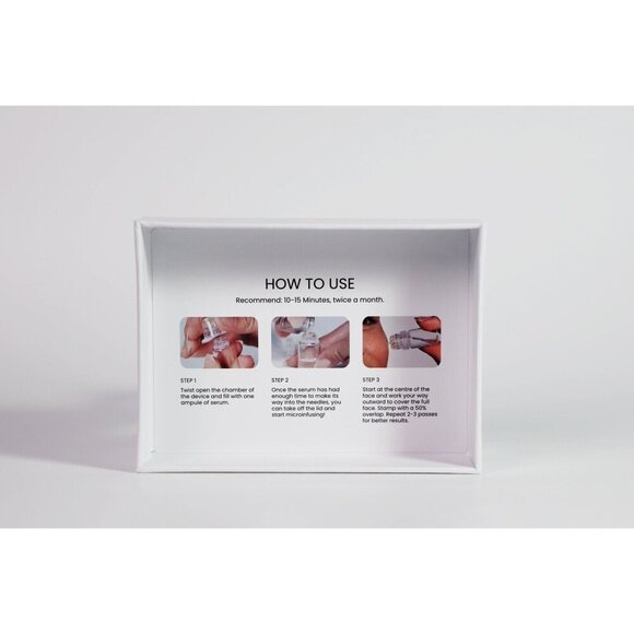 Micro-Infusion System Face, Lips (1Micro Tool + 2Serums) Antiaging Derma Stamp - Picture 10 of 10